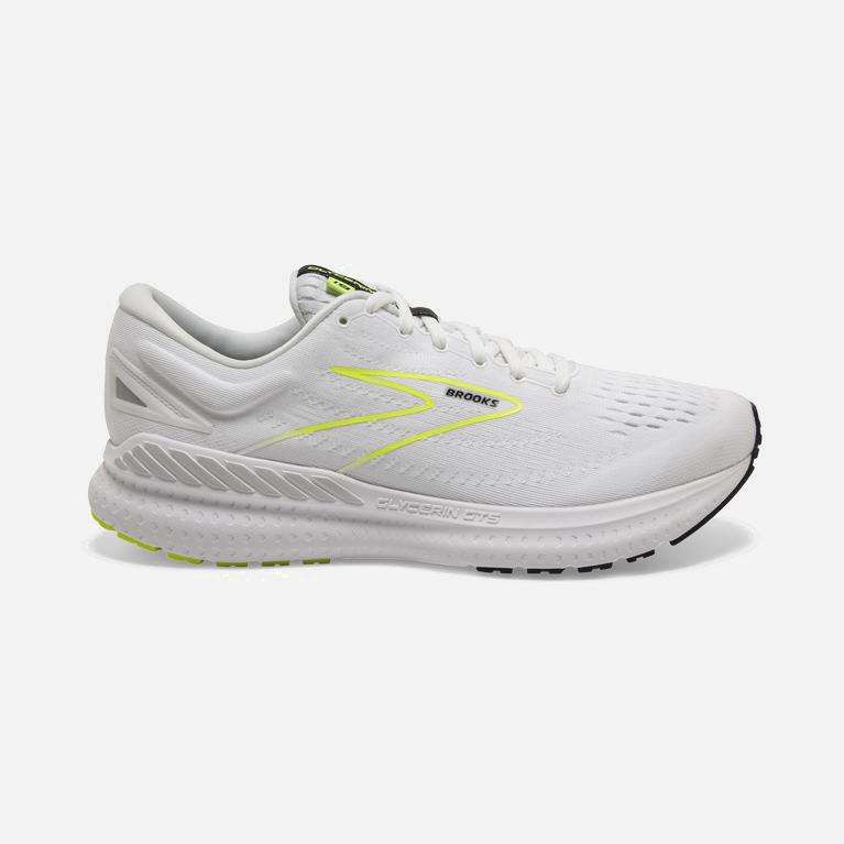 Brooks Glycerin Gts 19 Israel - Men's Max Cushion Road Running Shoes - White/Nightlife/Black (36582-